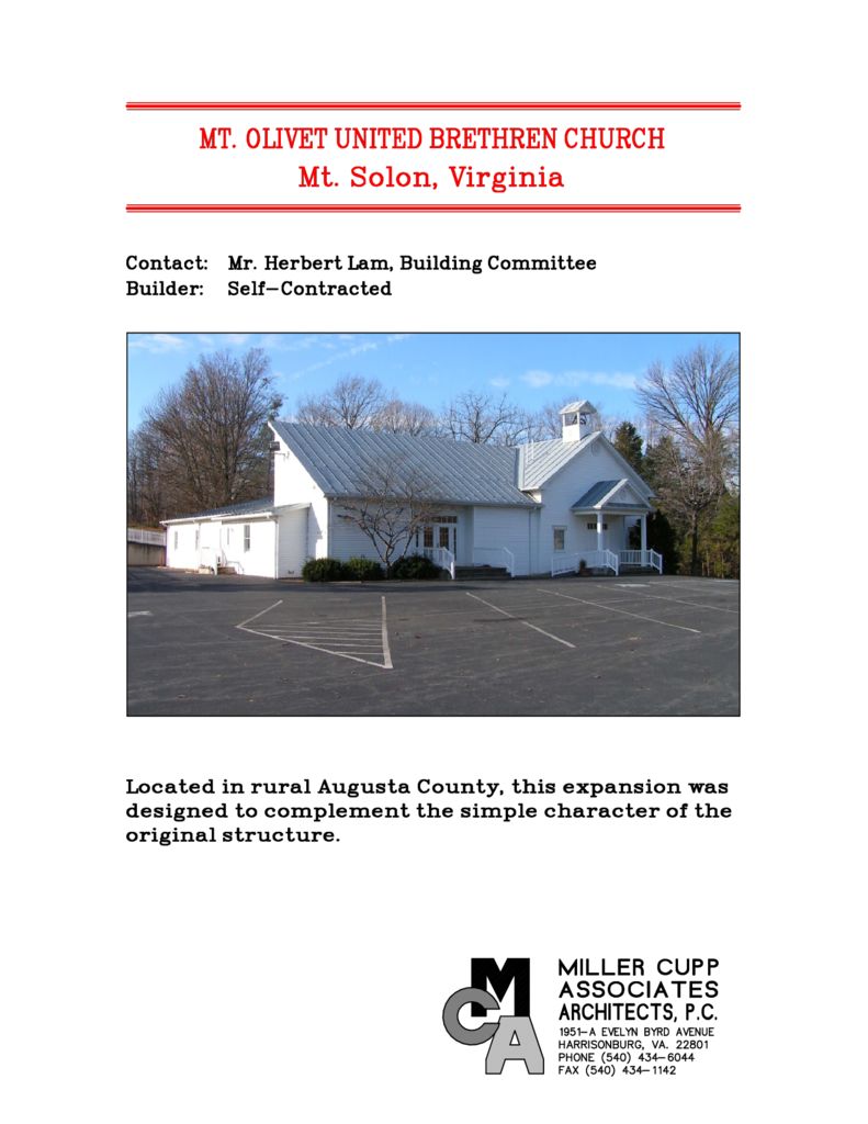 Mt. Olivet United Brethren Church